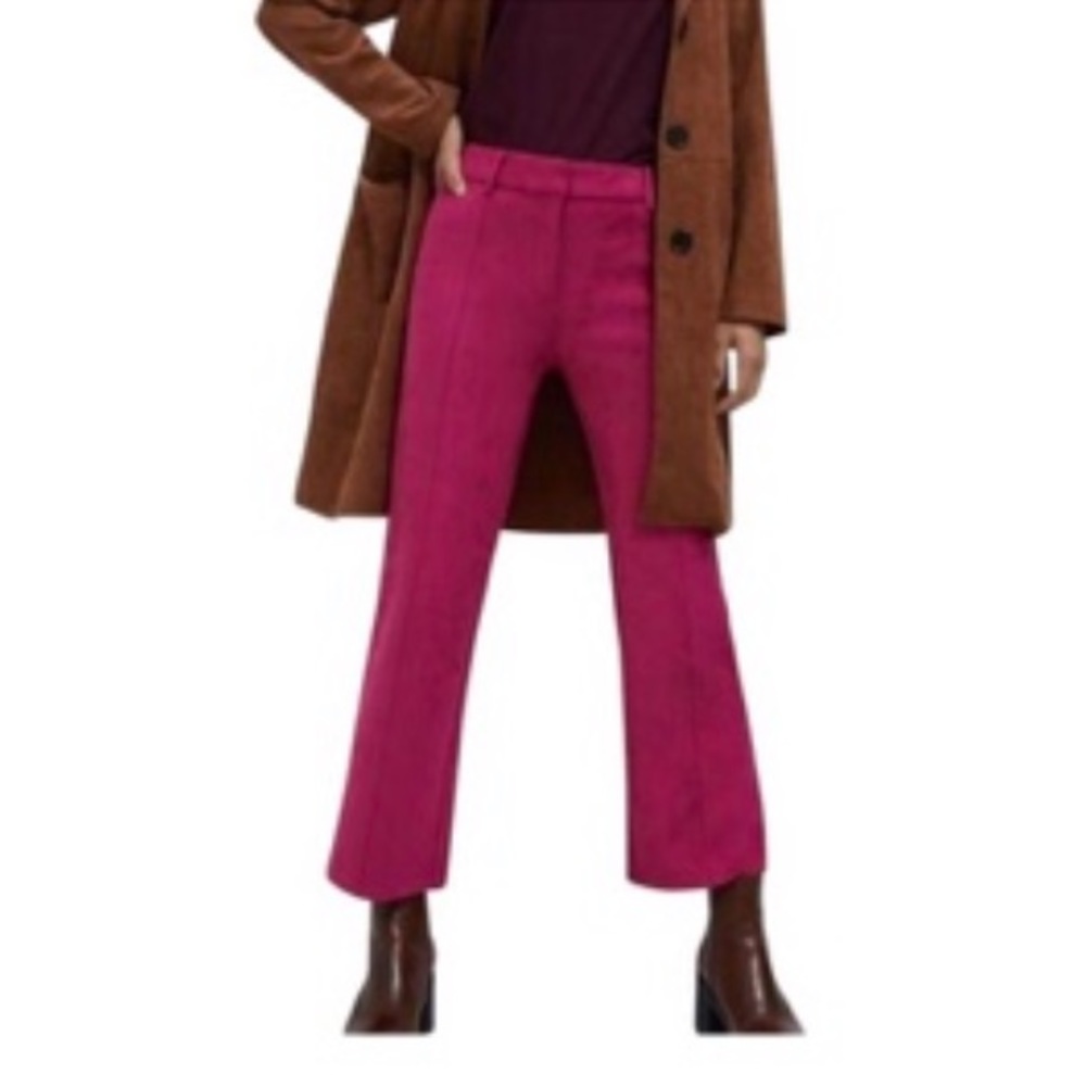 *NWT* AVEC LES FILLES pink suede look pants Sz L
